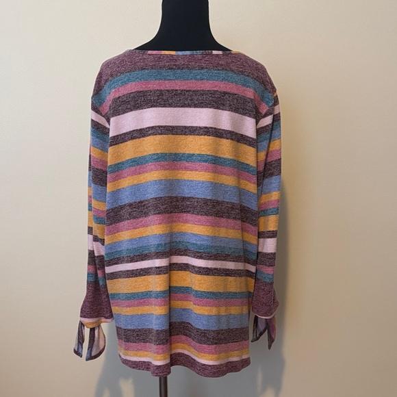 Striped Multicolor Women's Top - Picture 3 of 7